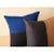 2020s Aakar Mor Black & Indigo Color Block Mulberry Silk Pillow For Sale - Image 5 of 6
