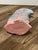 1940s Vintage Royal Haeger Pink and Blue Pastel Ceramic Leaf Vase For Sale - Image 5 of 7