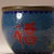 Metal Late 19th Century Cloisonné Enamel Bowl With Fortune Character, 340g For Sale - Image 7 of 8