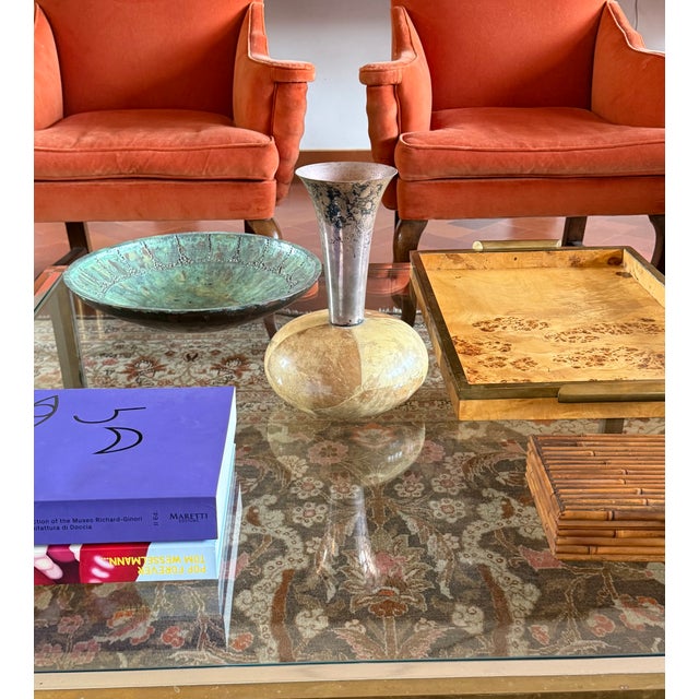 Mid-Century Cream Parchment Vase, Aldo Tura Italy 1950s For Sale - Image 10 of 12