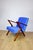 Vintage Loft Lounge Chair with Blue Cornflower Velvet Upholstery, 1970 For Sale - Image 9 of 12