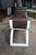 1980s Attribtued to Jay Spectre for Century Furniture Brown Leather White Bentwood "Eclipse" Bench For Sale - Image 9 of 10