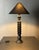 Mid-Century Modern Brutalist Wood Turned and Ebonized Table Lamp by Charles Dudouyt, 1950s For Sale - Image 13 of 14