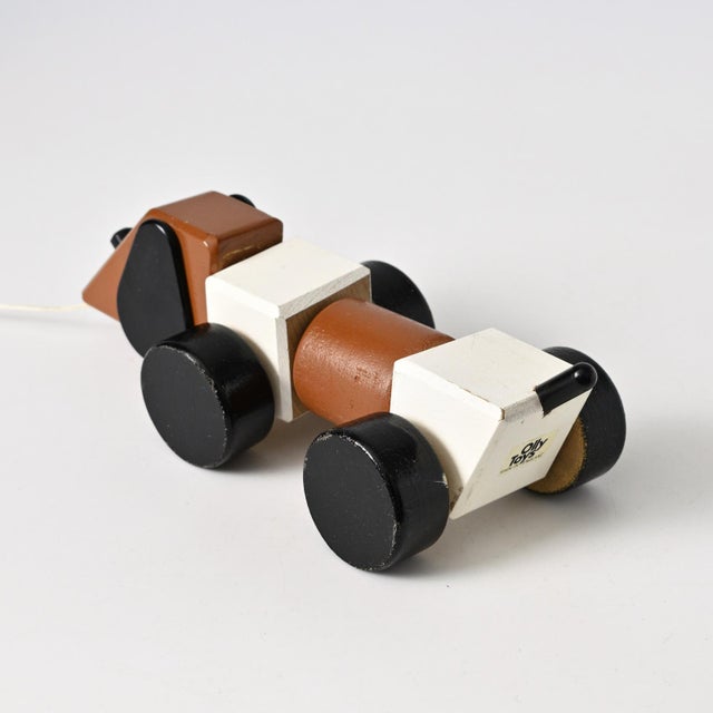 A 1970s pull-along dog toy designed by Ryk Heuff for Olly Toys. This design was endorsed and promoted by the Design Centre...