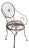 Antique Garden Chair in Wrought Iron, 1870 For Sale