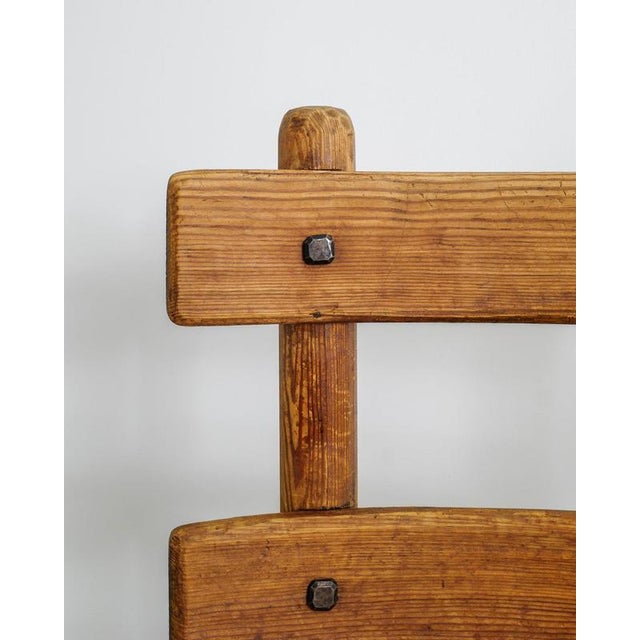 Metal Mid-Century Swedish Wooden Sandhamn Dining Chairs by Axel Einar Hjorth for Nordiska Kompaniet, 1930s, Set of 2 For Sale - Image 7 of 9