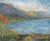Serene depiction of boats on the shore by Hildegarde Hamilton (American, 1989-1970). This beautiful mid-century coastal...