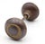 Pair of Vintage 2 In. Concentric Steel Passage Door Knobs For Sale - Image 4 of 5