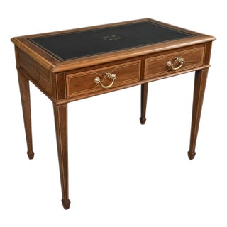 Small English Mahogany Desk, 20th Century For Sale