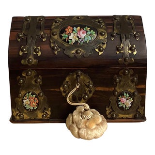 Antique Napoleon III Bronze Mounted Ebony Box For Sale