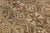 Beige Vintage Hand-Knotted Neutral Anatolian Tribal Runner Rug | Earthy Beige & Walnut Geometric For Sale - Image 8 of 9