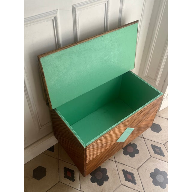 Rattan Bench Chest, 1960s For Sale - Image 5 of 7