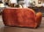 Early 20th Century French Art-Deco Brown Leather Two-Seat Club Sofa For Sale - Image 10 of 11