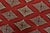 Textile Bokhara Jaldar Rug 4’1” X 6’2” Red Wool Tribal Hand-Knotted Oriental Carpet For Sale - Image 7 of 12