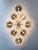 Fabio Ltd 21st Century Hive Satin Brass Smoky Bubbles Murano Flush Mount by Fabio LTD For Sale - Image 4 of 9
