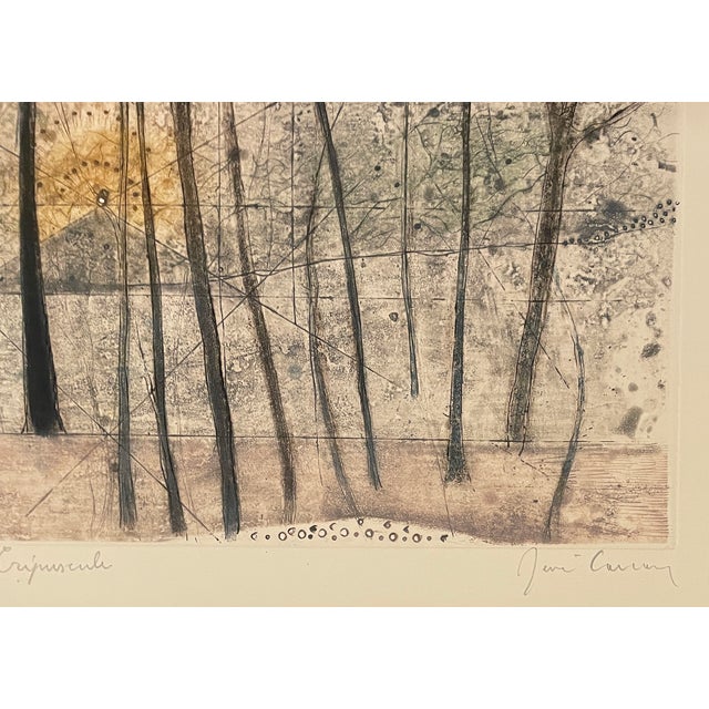 Rene Carcan Crepuscule Color Etching For Sale - Image 4 of 5