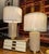 Jamie Young Co, Pair of Mortar Table Lamps, 28 Inch Version, New For Sale - Image 10 of 13