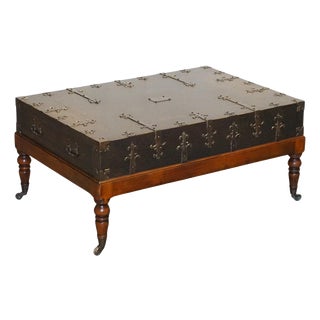 Large Coffee Table Drawers on Both Sides from Theodore Alexander For Sale