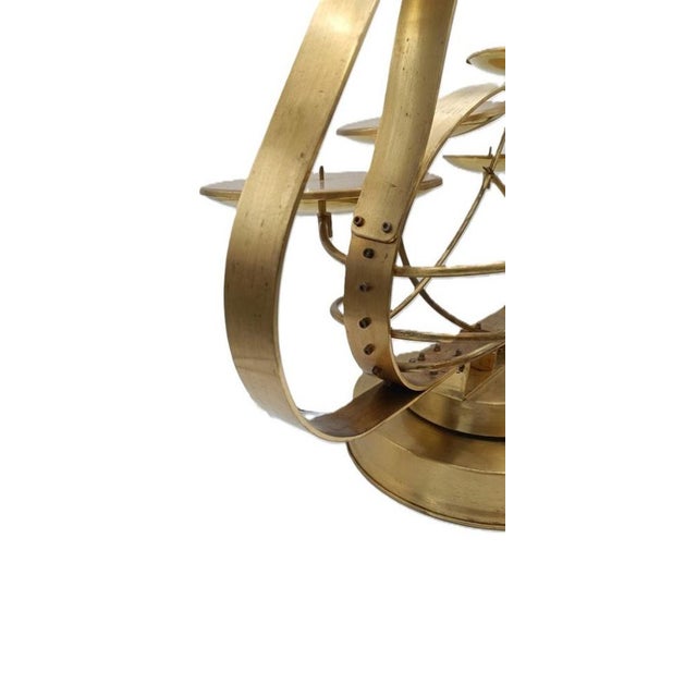 Large Swan-Shaped Brass Cake Holder, 1970s For Sale - Image 4 of 12