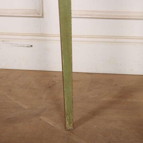 English Painted Demi-Lune Console Table, 1890s For Sale - Image 4 of 8