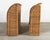 Pair of Organic Modern Woven Rattan Wicker Wingback Headboards For Sale - Image 4 of 17