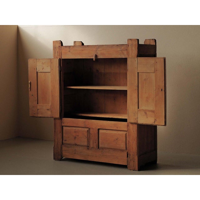 19th Century Folk Art Cabinet in Pine, France For Sale - Image 17 of 18