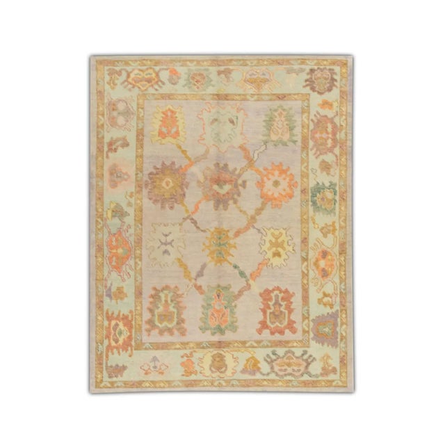 Modern Turkish Oushak Rug 5' x 6'5" For Sale In Houston - Image 6 of 6