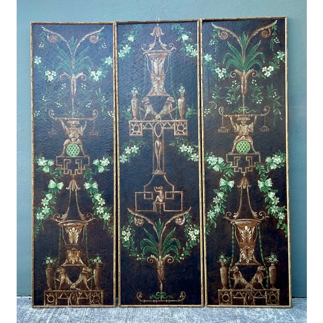 Vintage Chelsea House Floral Monkey Panel - Set of 3 For Sale - Image 10 of 12