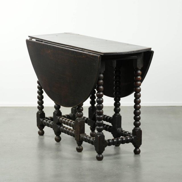 Antique English Oak Gateleg Table, 1800s For Sale - Image 17 of 17