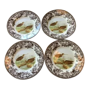 1970s Spode Bird Plates - Set of 4