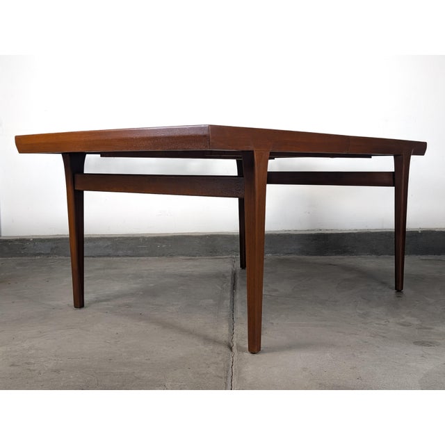Wood Scandinavian Mid-Century Modern Expandable Teak Dining Table, C1960s For Sale - Image 7 of 15