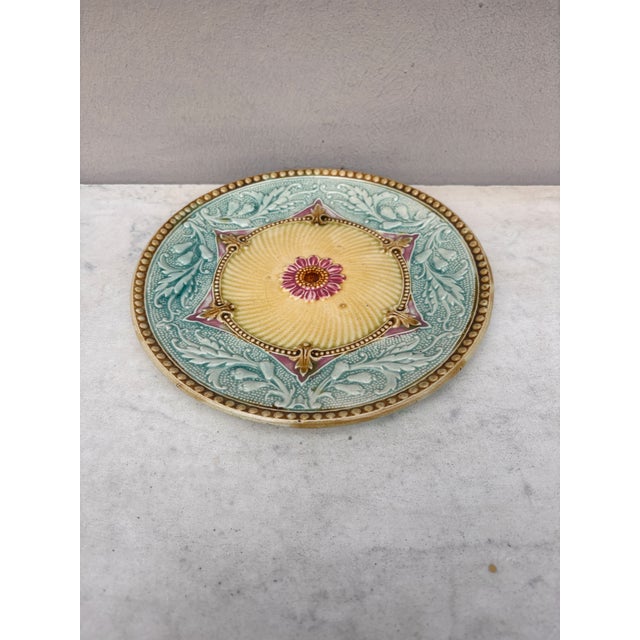 19th Century French Majolica Plate.