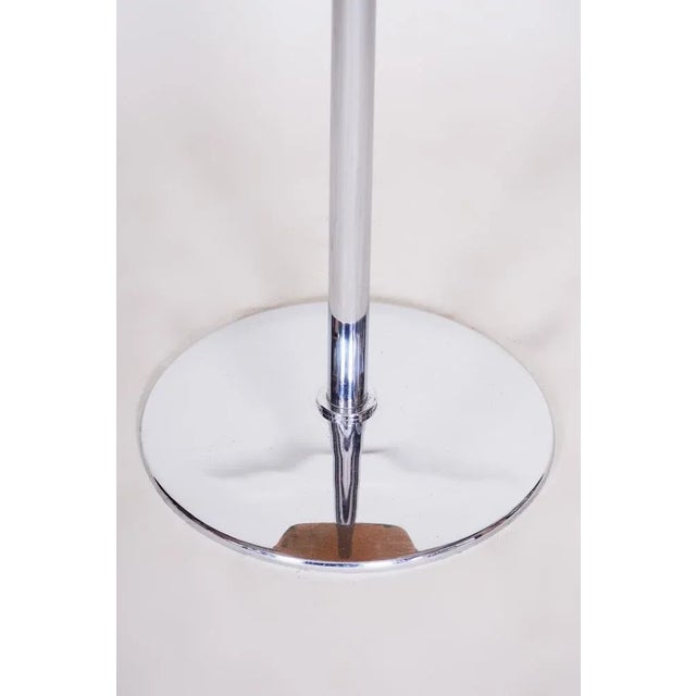 Bauhaus Bauhaus Small Table in Chrome & Lacquered Wood attributed to Robert Slezák, Czech, 1930s For Sale - Image 3 of 6