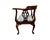 Ethan Allen Vintage c.1980's Ethan Allen Georgian Queen Ann Corner Chair For Sale - Image 4 of 9