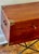 Coffee Campaign Style Lift-Top Writing Chest on Folding Iron Stand | Mid-Century British Colonial For Sale - Image 8 of 12