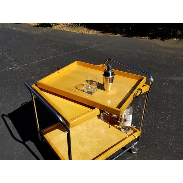 Mid 20th Century European Mid-Century Bar Cart For Sale - Image 5 of 10