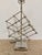 Stylish Regina Andrew Cubic Lamp with Polished Nickel finish on square base. Showroom floor sample.