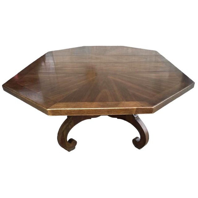 Drexel ‘Hispania’ Mid 20th Century Dark Oak Octagonal Dining Table ...