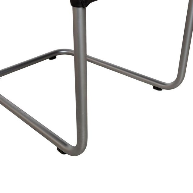D2 Leather Cantilever Chairs in Black by Hülsta, Set of 8 For Sale - Image 5 of 14