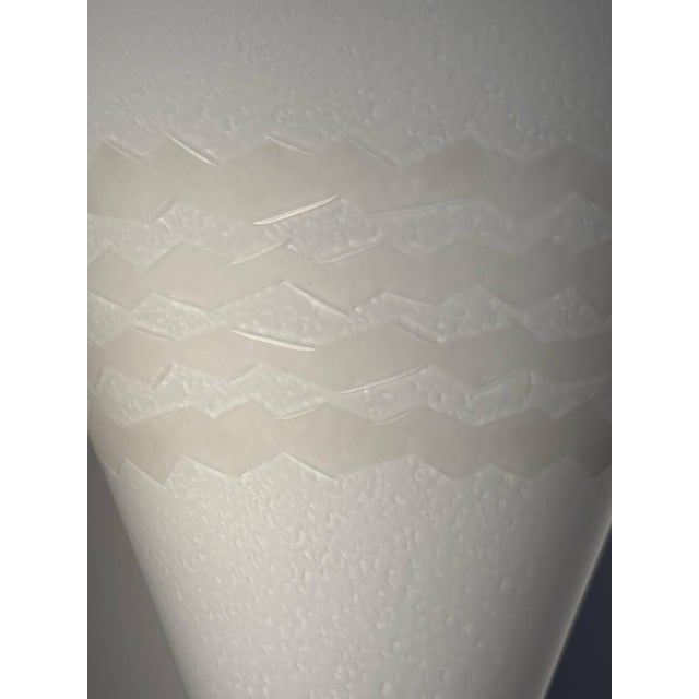 1980s Blown Opaline Murano Glass Floor Lamp from Barovier & Toso, Italy, 1980 For Sale - Image 5 of 13