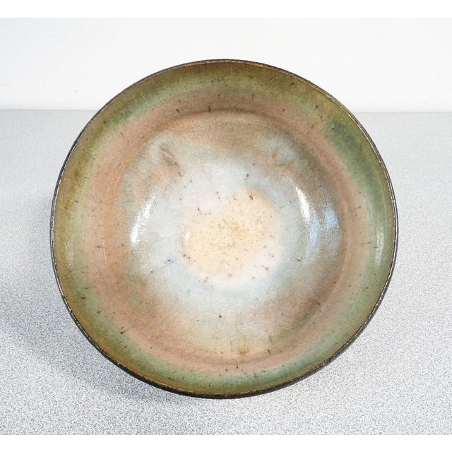 1970s Italian Glazed Ceramic Bowl For Sale - Image 5 of 8