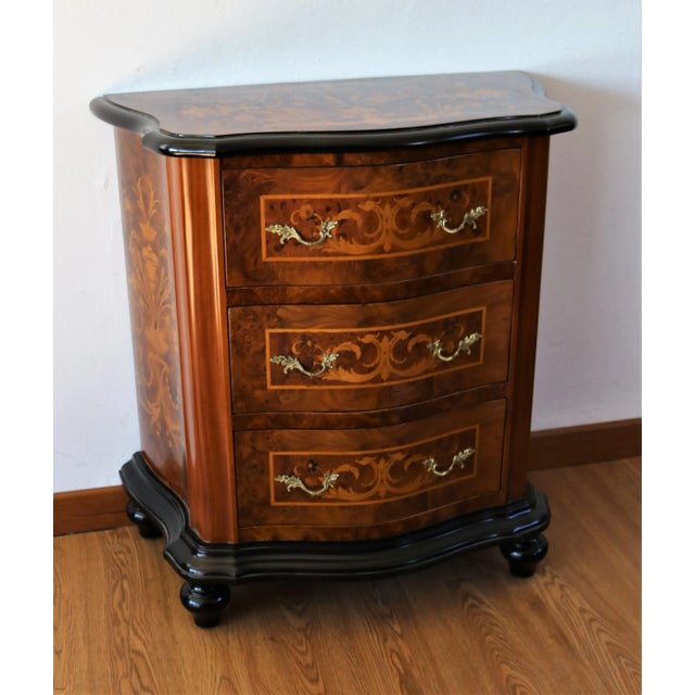 Wood Baroque Bedside Table For Sale - Image 7 of 7
