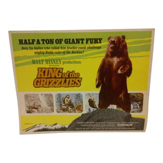 Vintage Movie Poster "King of the Grizzlies" Walt Disney Productions - 1970 For Sale