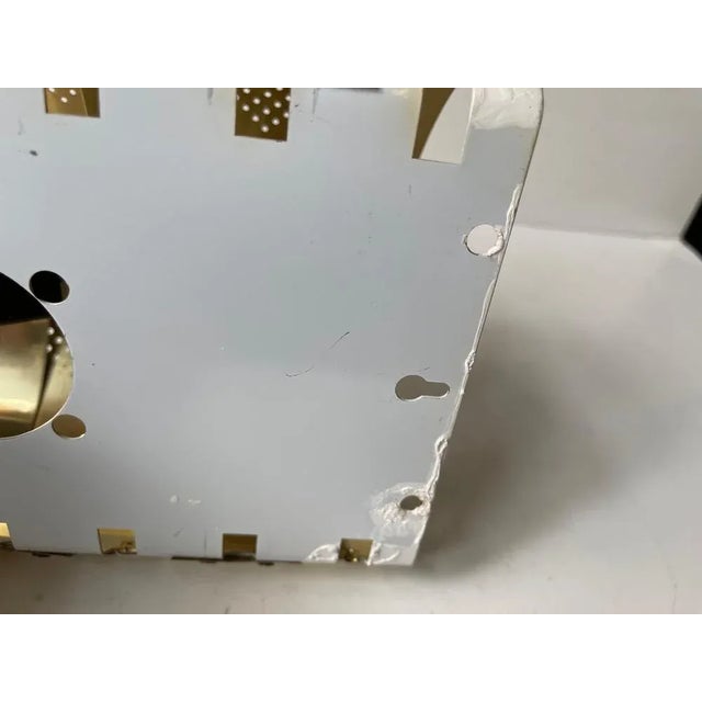 Danish Modern Brass Wall Sconce by Werner Schou for Coronell, 1970s For Sale - Image 6 of 7