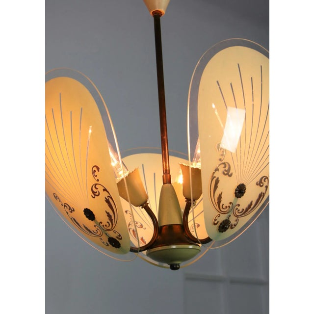 Vintage Italian Murano Glass Pendant Light, 1950s For Sale - Image 10 of 11