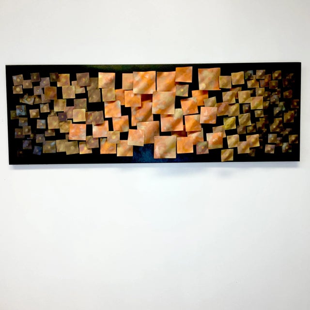 We love the beauty of the Brutalist Era and the simplicity of design that can be gorgeous. This 1970s metal wall sculpture...