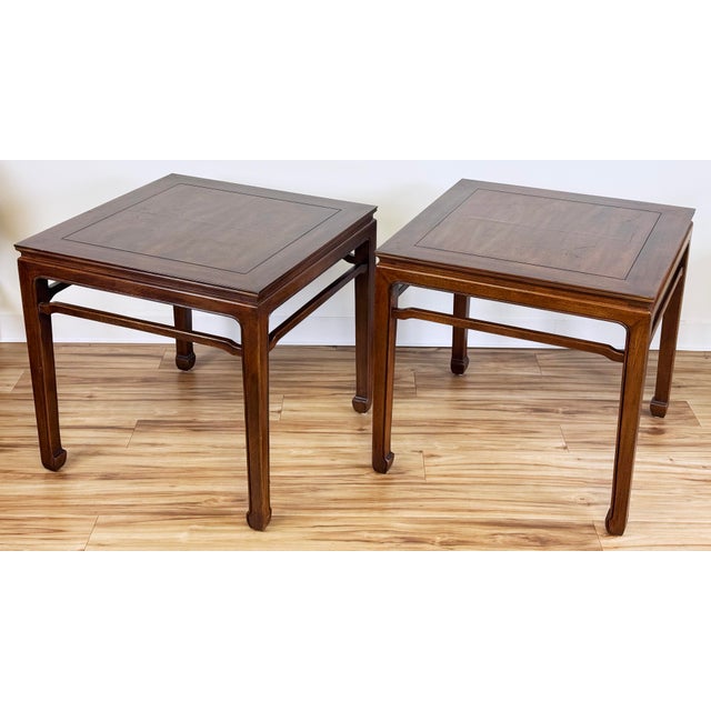 Vintage MCM Henredon Ming Style Side Table Pair For Sale - Image 10 of 15