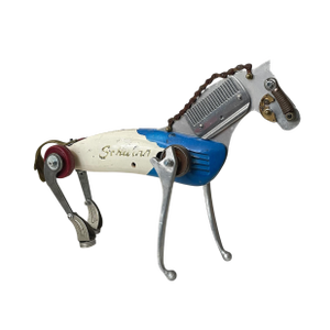 1960s Abstract Folk Art Metal Horse