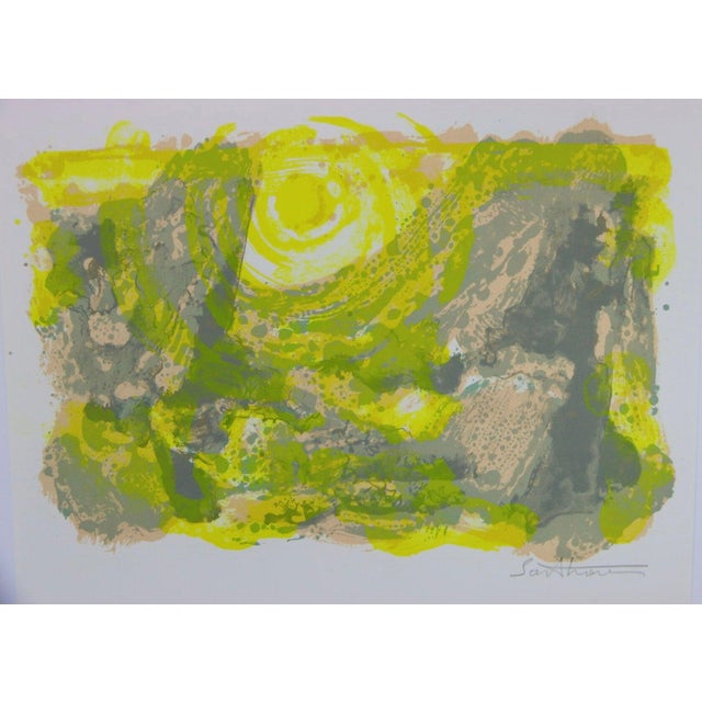 Maurice-Elie Sarthou, Coucher de soleil, Lithograph For Sale