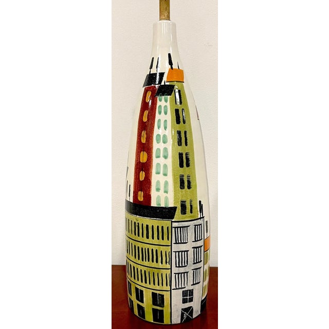 Bitossi, for Raymor 'Cityscape' Lamp, Italy, C. 1960s This iconic Bitossi lamp, imported by Raymor in the 1960s, is a...